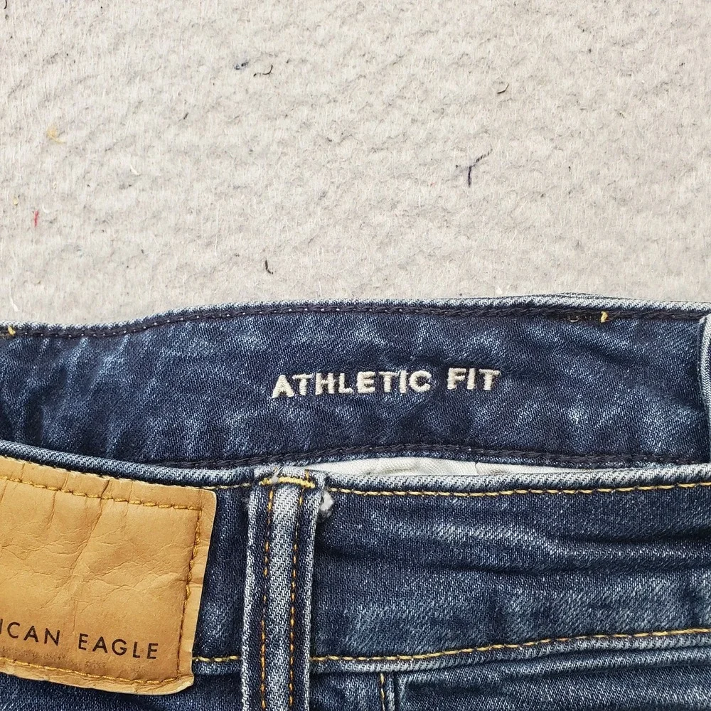 American Eagle Airflex+ Jeans Mens 30x32 Blue Denim Straight Leg Athletic Fit